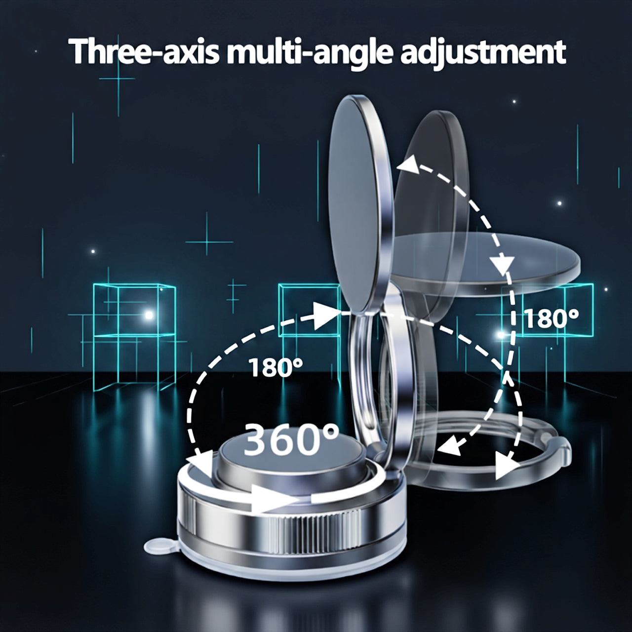 Hot Sale 60% OFFMagnetic Phone Stand, 360° Fordable and Retractable The Ultimate Viewing Companion